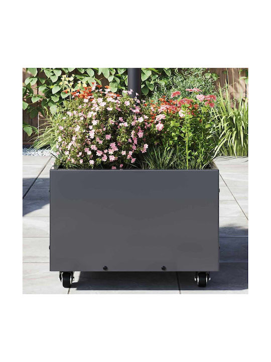vidaXL Topf Metallisch Charcoal 45x45x45cm.