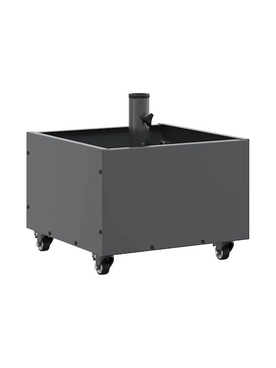 vidaXL Topf Metallisch Charcoal 45x45x45cm.