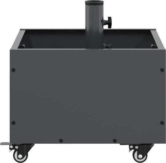 vidaXL Topf Metallisch Charcoal 45x45x45cm.