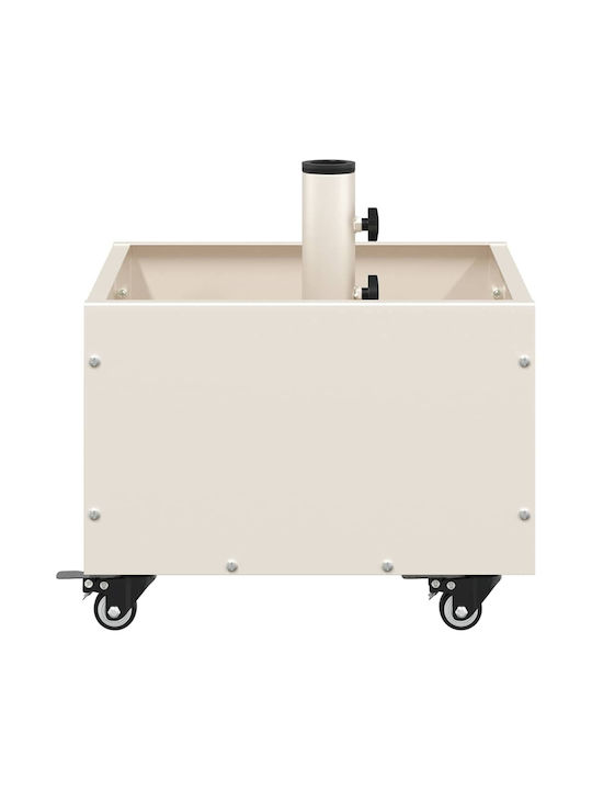 vidaXL Topf Metallisch White 45x45x45cm.
