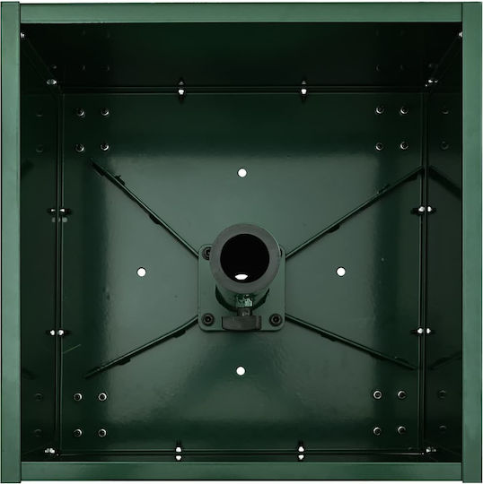 vidaXL Topf Metallisch Green 45x45x45cm.