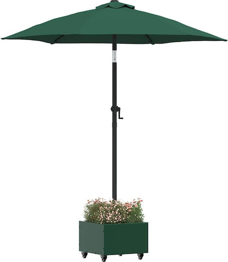 vidaXL Topf Metallisch Green 45x45x45cm.