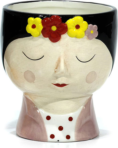General Trade Plant Pot Ceramic Black