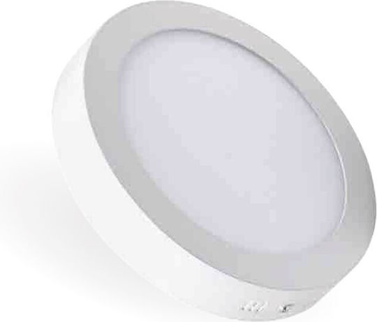 Lucas Rund Draußen LED Panel 18W mit Natürliches Weiß Licht 4000K