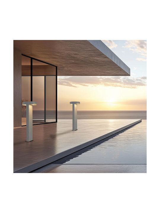 Zambelis Lights Zambelis Lights Außenstehlampen LED 8W mit Warmes Weiß Licht IP65 Grau