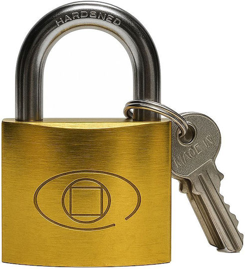 Vltools Steel Padlock Brass with Key 50mm 1pcs