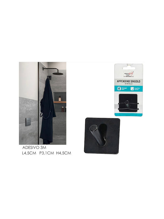 ArteLibre Rack de Baie Simplă De Perete ​5x5cm Negru