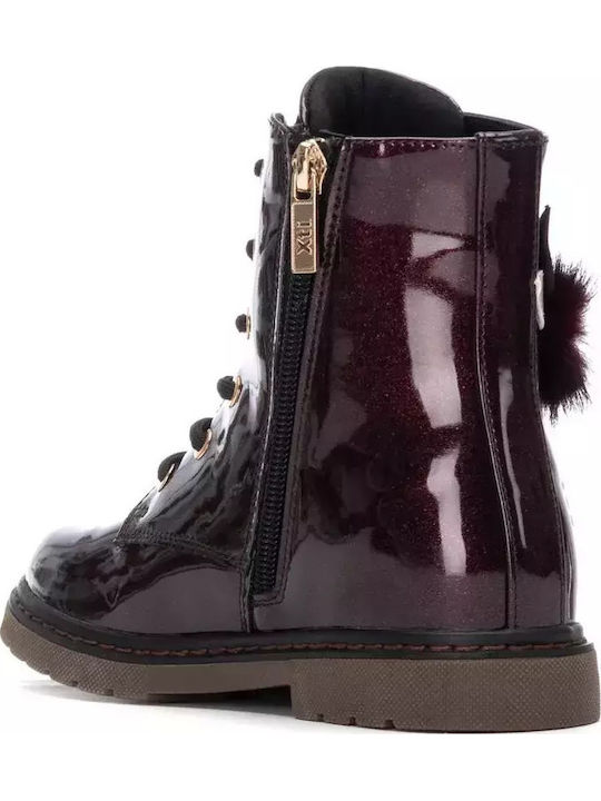Kids Boots with Zipper Burgundy