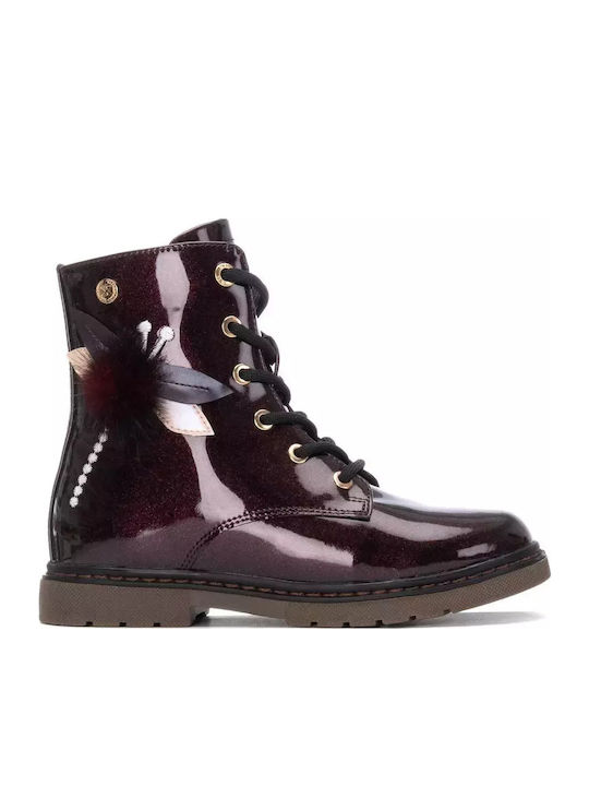 Kids Boots with Zipper Burgundy