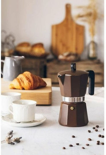 Monix Cream Stovetop Espresso Pot for 12Cups Green
