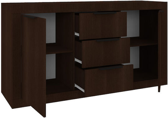 Μπουφές Doha Doha από Ξύλο με Συρτάρια Wenge Απόχρωση 150x45x80.5cm Μπουφές Doha Doha από Ξύλο με Συρτάρια Wenge Απόχρωση 150x45x80.5cm