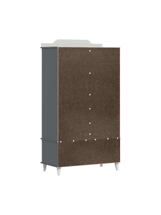 Подова Кухненска Скрин Gray and White 90x45x165бр