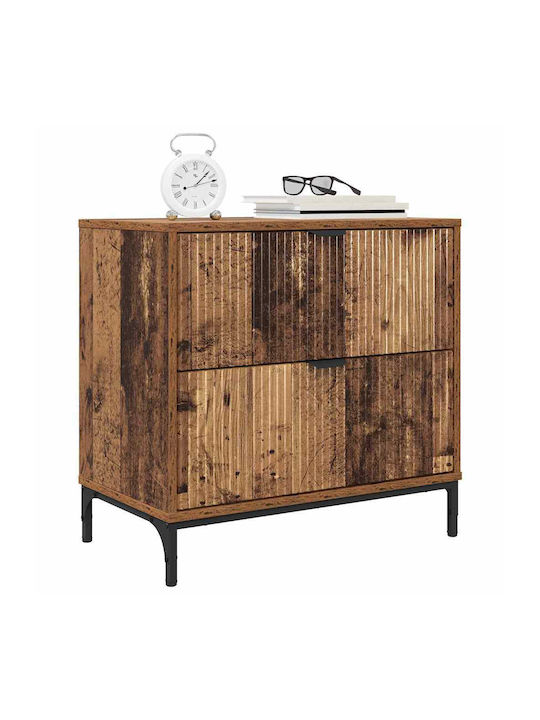 Комод Дървен с Метални Крака Old wood 63.5x36x61см