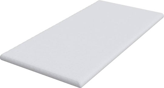 vidaXL Schutzauflage Halb-Doppel Weiß 120x200cm