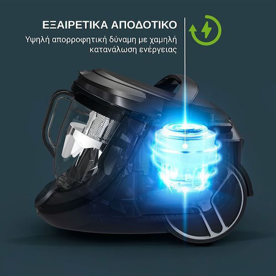 Rowenta RO7691EA Vacuum Cleaner 550W Bagless 2.5lt Blue