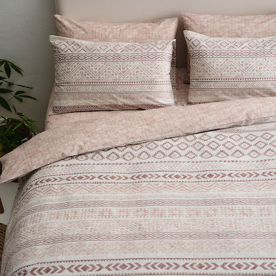 Vesta Home Ημίδιπλο 190x230εκ. Amorgos-2 Τερρακότα