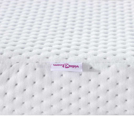 vidaXL Topper Saltele Dublu Poliester 140x200x6 cm