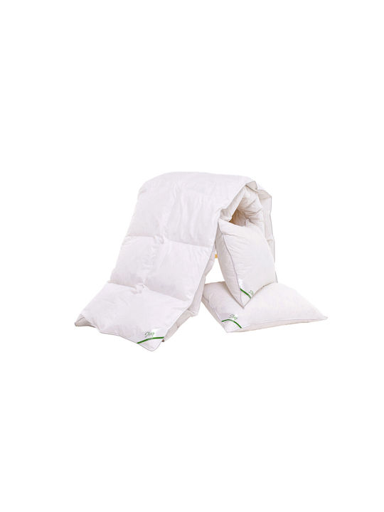 Green Future Bettdecke Doppelbett Daunen 200x220cm Weiß