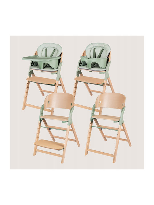 Lionelo Megan Highchair 3 in 1 & Fabric Seat Green