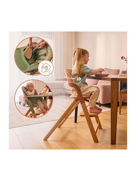 Lionelo Megan Highchair 3 in 1 & Fabric Seat Green
