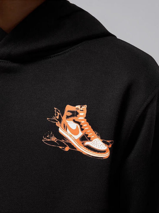 Kids Sweatshirt with Hood Black