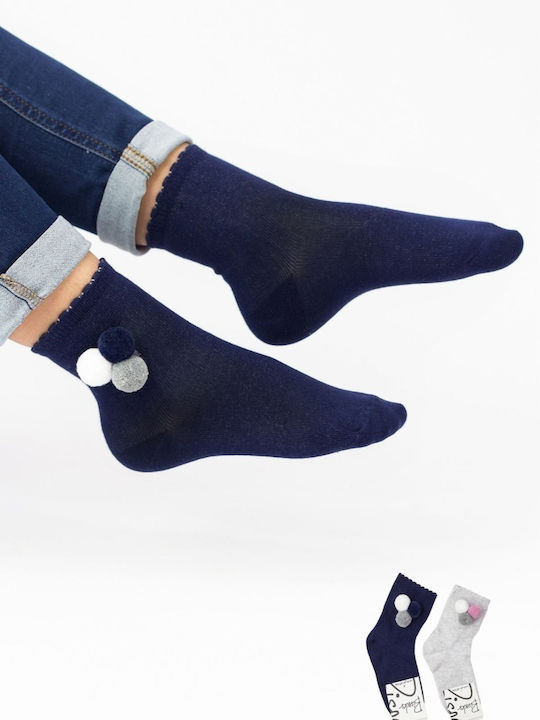 Bisocks Șosete pentru Copii Dark Blue 2 Perechi