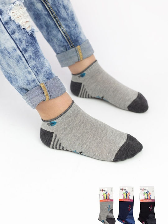 Design Socks Kids' Ankle Socks Colorful 3 Pairs