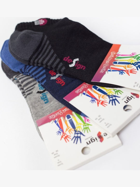 Design Socks Kids' Ankle Socks Colorful 3 Pairs
