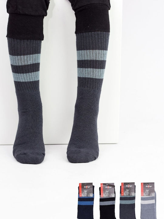 Design Socks Παιδικές Κάλτσες Μαύρο 4 Ζευγάρια