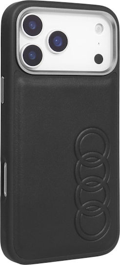 Audi Back Cover Piele artificială / Piele Negru (iPhone 17 Pro Max)