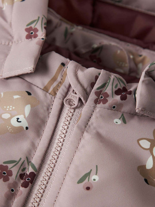 Kids' Casual Jacket with Hood Pink