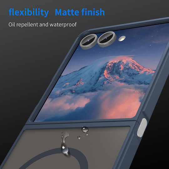 Techsuit Halofrost Ii Back Cover Plastic Navy Blue (Galaxy Z Flip7)