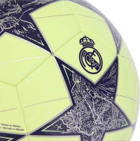 adidas UCL Real Madrid Club Soccer Ball Yellow