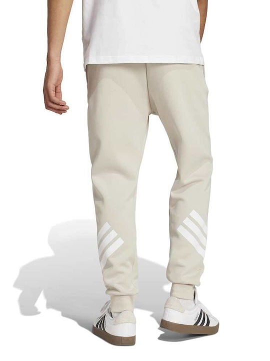 adidas Future Icons 3-stripes Παντελόνι Φόρμας Μπεζ
