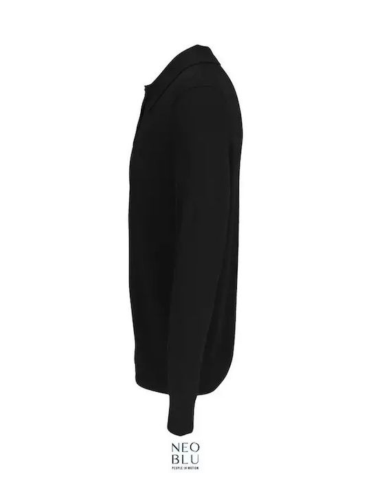 Cu mânecă lungă Cămașă Deep Black