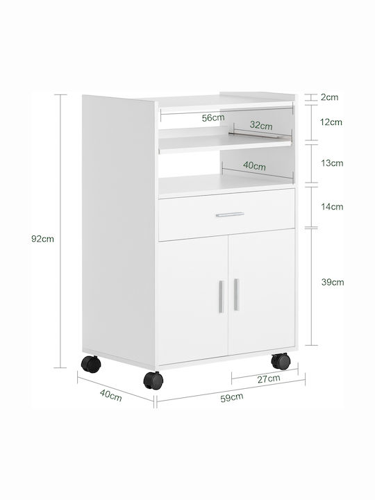 Boden Küchenschrank Weiß 59x40x92cm
