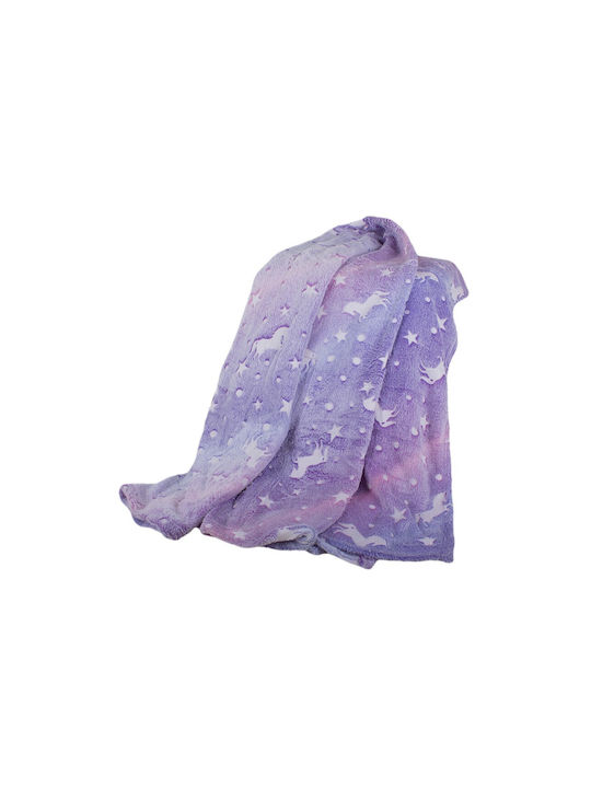Verk Group Pătură Fosforescentă Purple 200x150cm