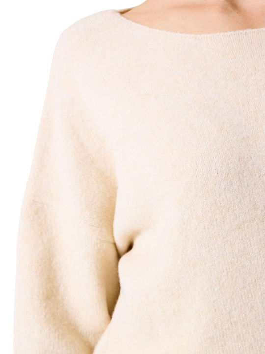 Women's Long Sleeve Sweater Beige