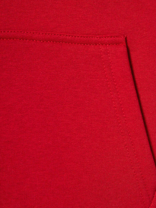 Sweatshirt with Hood Red