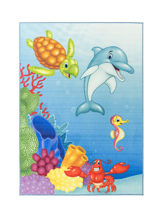 Kids Rug Playroom Aegean Blue 160x240