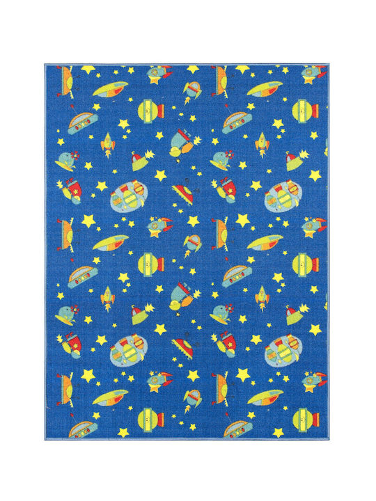 Kids Rug Playroom Space Blue 120x160