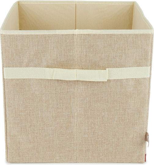 Bieco Children's Storage Basket made of Fabric Beige 32x32x32cm 1pcs