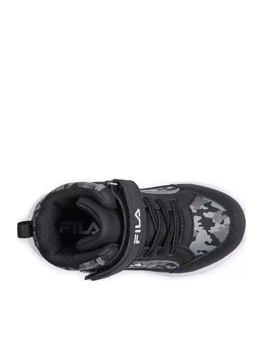 Memory Flash Gordon Kids Sports Shoes Running with Hoop & Loop Closure Black