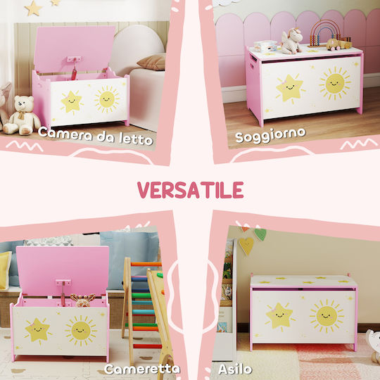 Aiyaplay Children's Storage Box made of Fabric Pink 60x37x39cm 1pcs