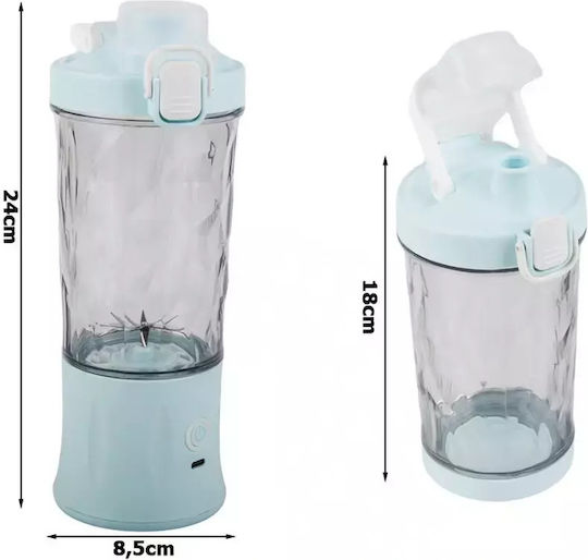 Blender with Plastic Jug 600 ml Blue 07296_N