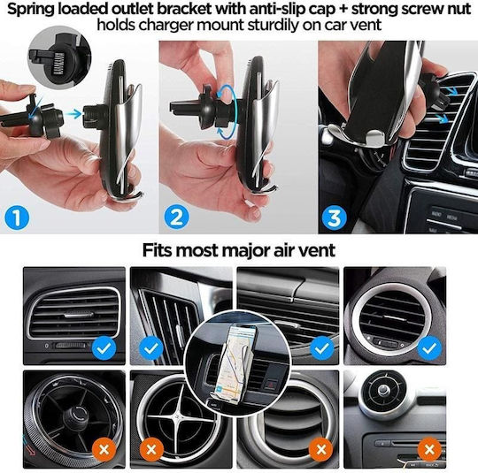 Handyhalterung Auto 4"-6.5" mit verstellbaren Haken Schwarz