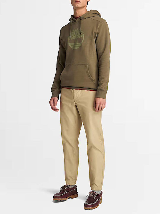 River Tree Sweatshirt with Hood Khaki