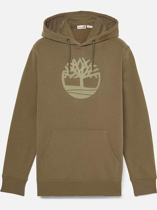 River Tree Sweatshirt with Hood Khaki