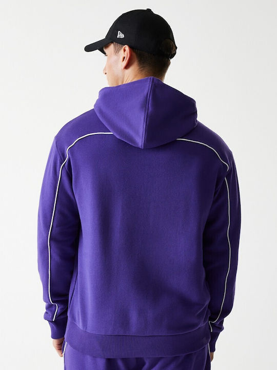 Sweatshirt with Hood Purple