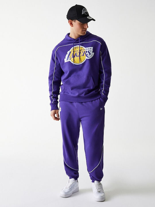 Sweatshirt with Hood Purple